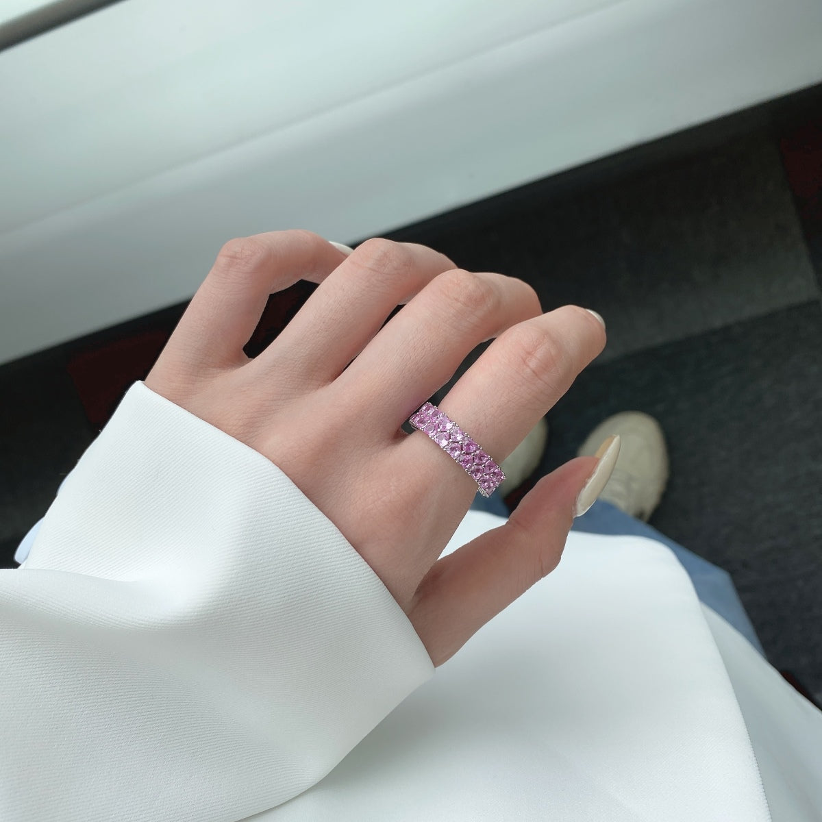 [Am jewelry]Sparkling Full Heart Ring