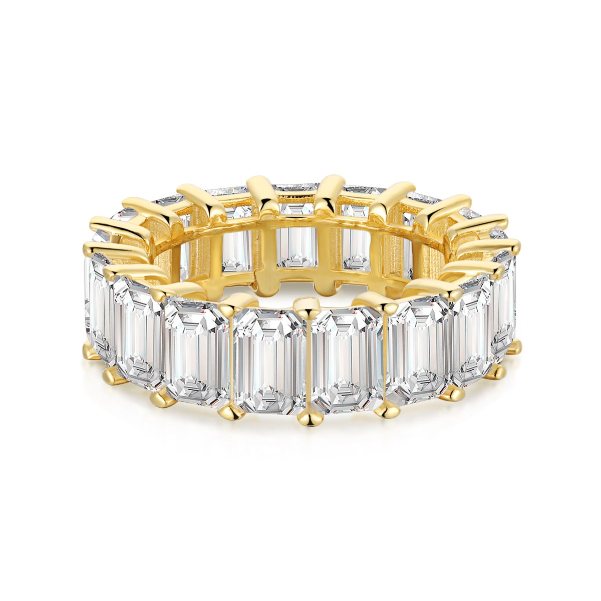 [Am jewelry]0.75 Carat Elegant Emerald Cut Tennis Ring