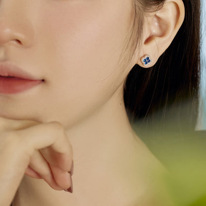 [Am jewelry]Four-Leaf Clover Flower Shaped Earrings