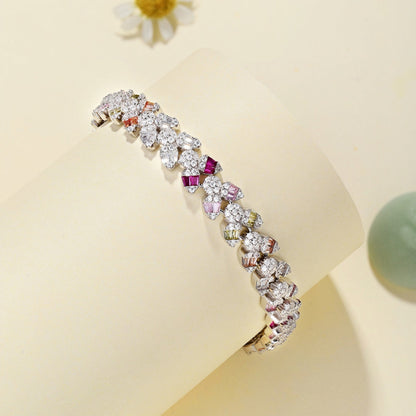[Am jewelry]Dainty Exquisite Flower Shape Daily Bracelet