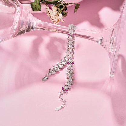[Am jewelry]Dainty Exquisite Flower Shape Daily Bracelet
