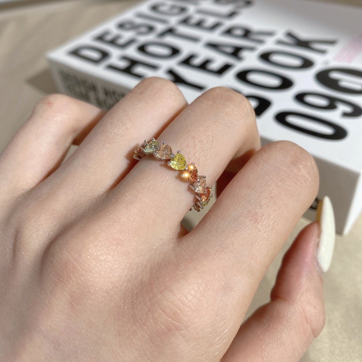 [Am jewelry]0.25 Carat Radiant Romance Heart Cut Lover Ring