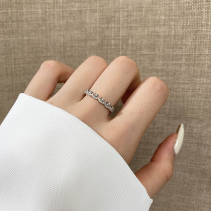 [Am jewelry]Elegant Resplendent Round Shape Party Ring