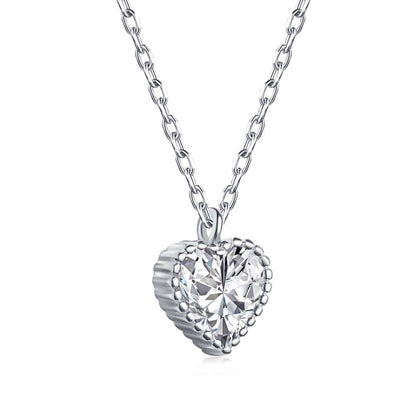 [Am jewelry]Ornate Heart Shape Necklace
