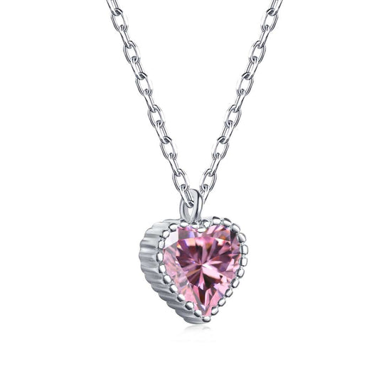 [Am jewelry]Ornate Heart Shape Necklace