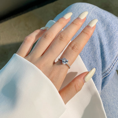 [Am jewelry]2.0 Carat Dazzling Lustrous Heart Cut Lover Ring