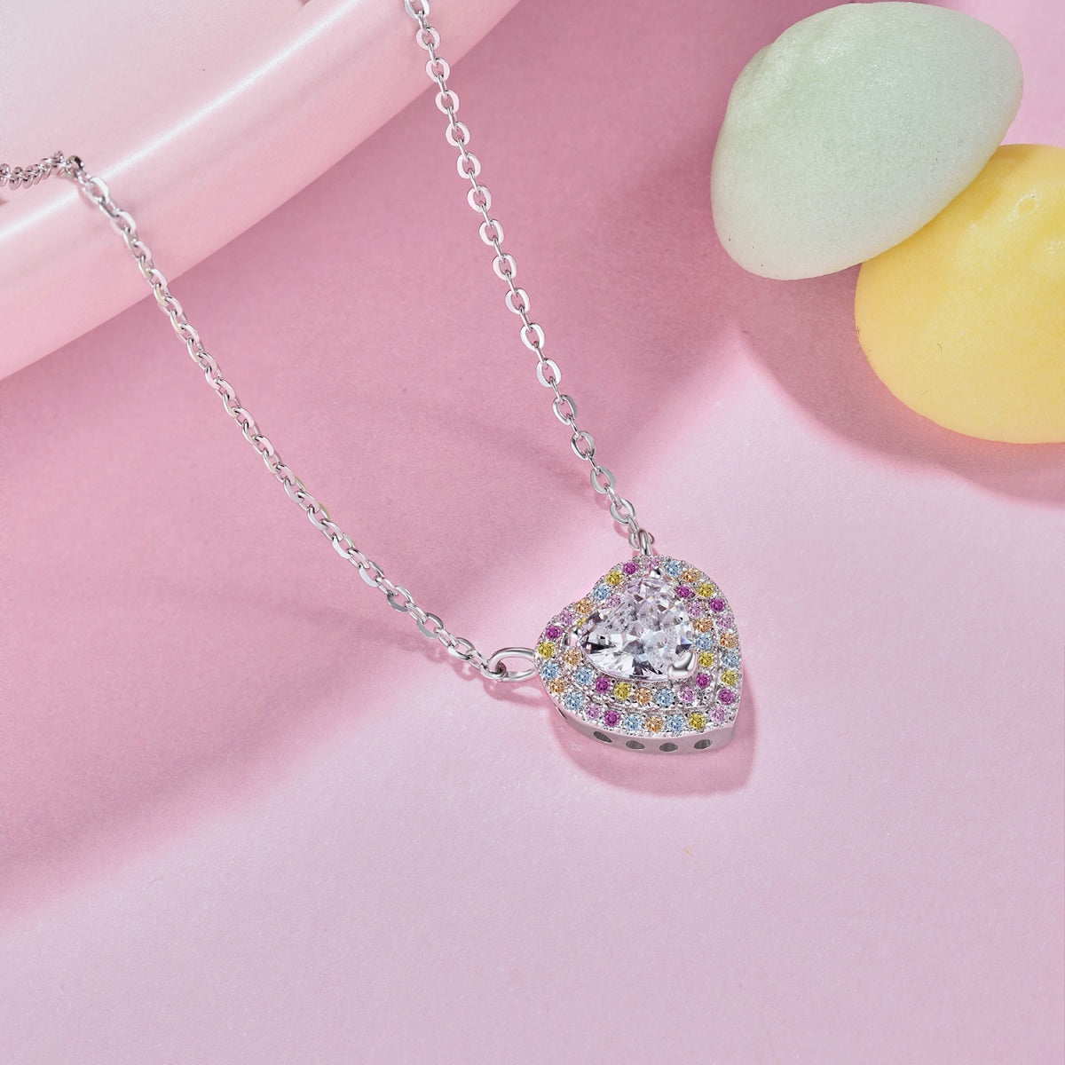 [Am jewelry]Exquisite Heart Shape Necklace