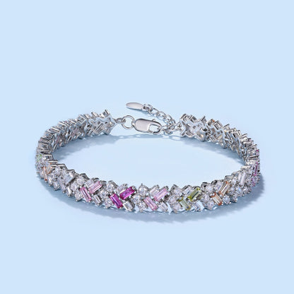 [Am jewelry]Dazzling Unique Multi Shape Daily Bracelet