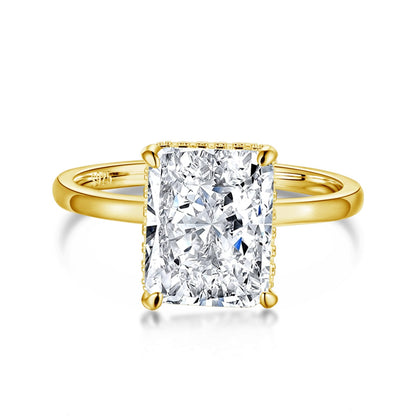 [Am jewelry]4.0 Carat Ornate Enchanting Radiand Cut Banquet Ring
