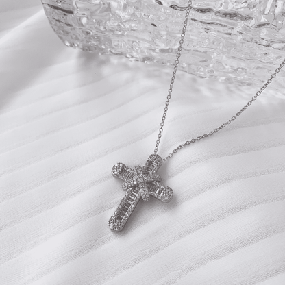 [Am jewelry]Gypsophila With Dimonds Necklace