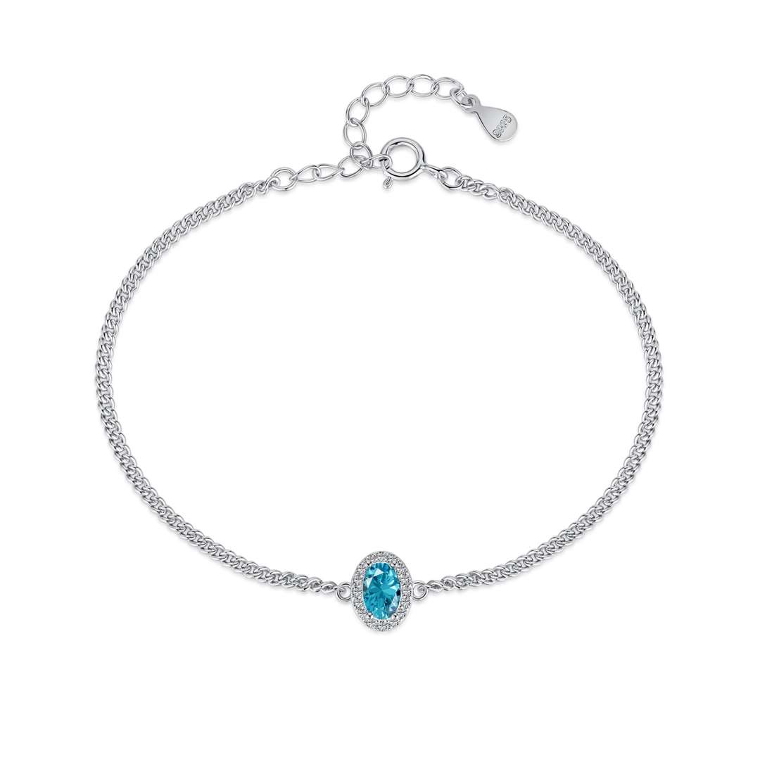 [Am jewelry]Exquisite Oval Shape Bracelet