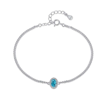 [Am jewelry]Exquisite Oval Shape Bracelet