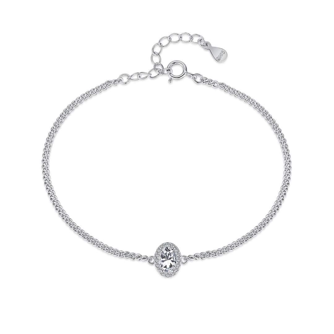 [Am jewelry]Exquisite Oval Shape Bracelet