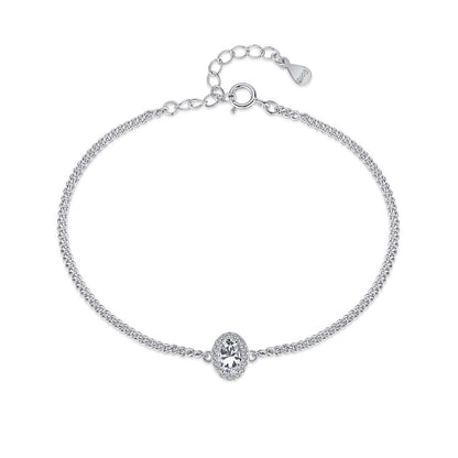 [Am jewelry]Exquisite Oval Shape Bracelet