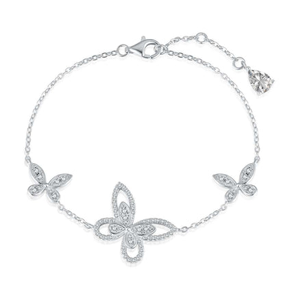 [Am jewelry]Delicate Butterfly Pendant Bracelet