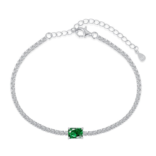 [Am jewelry]1.0 Carat Unique Emerald Cut Banquet Bracelet