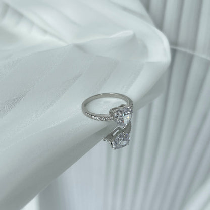 [Am jewelry]2.0 Carat Dazzling Lustrous Heart Cut Lover Ring