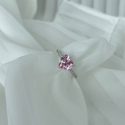 [Am jewelry]2.0 Carat Dazzling Lustrous Heart Cut Lover Ring
