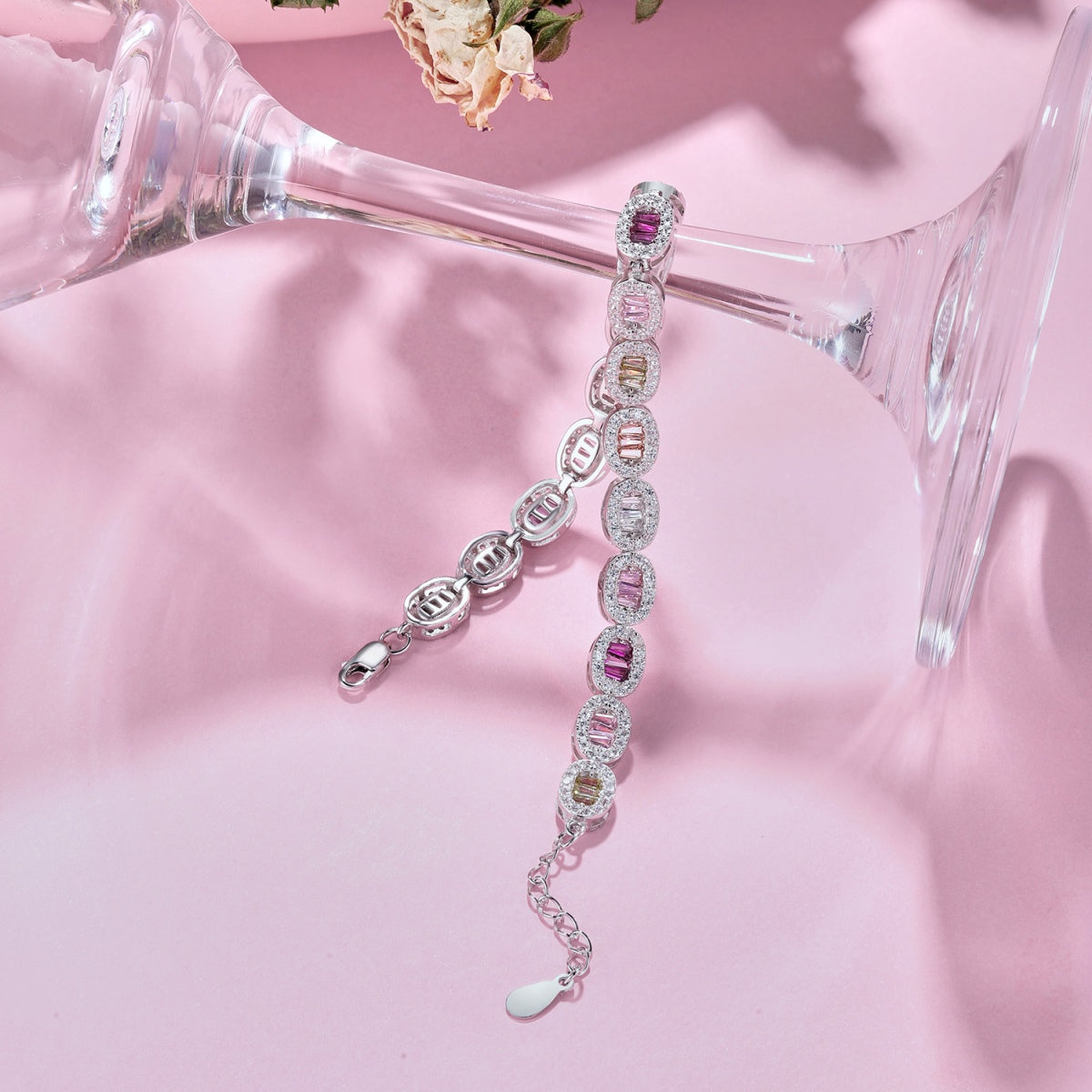 [Am jewelry]Exquisite Ornate Emerald Cut Daily Bracelet