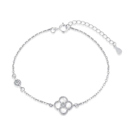 [Am jewelry]Delicate Four Leaf Clover Bracelet