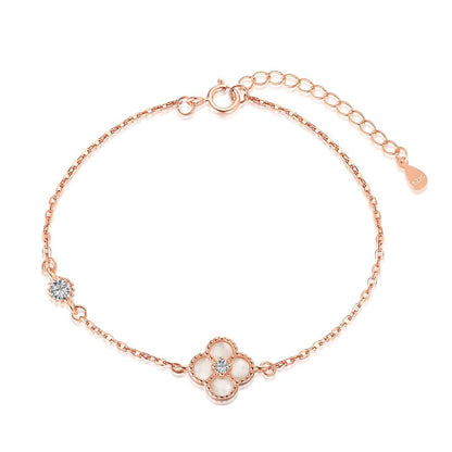 [Am jewelry]Delicate Four Leaf Clover Bracelet