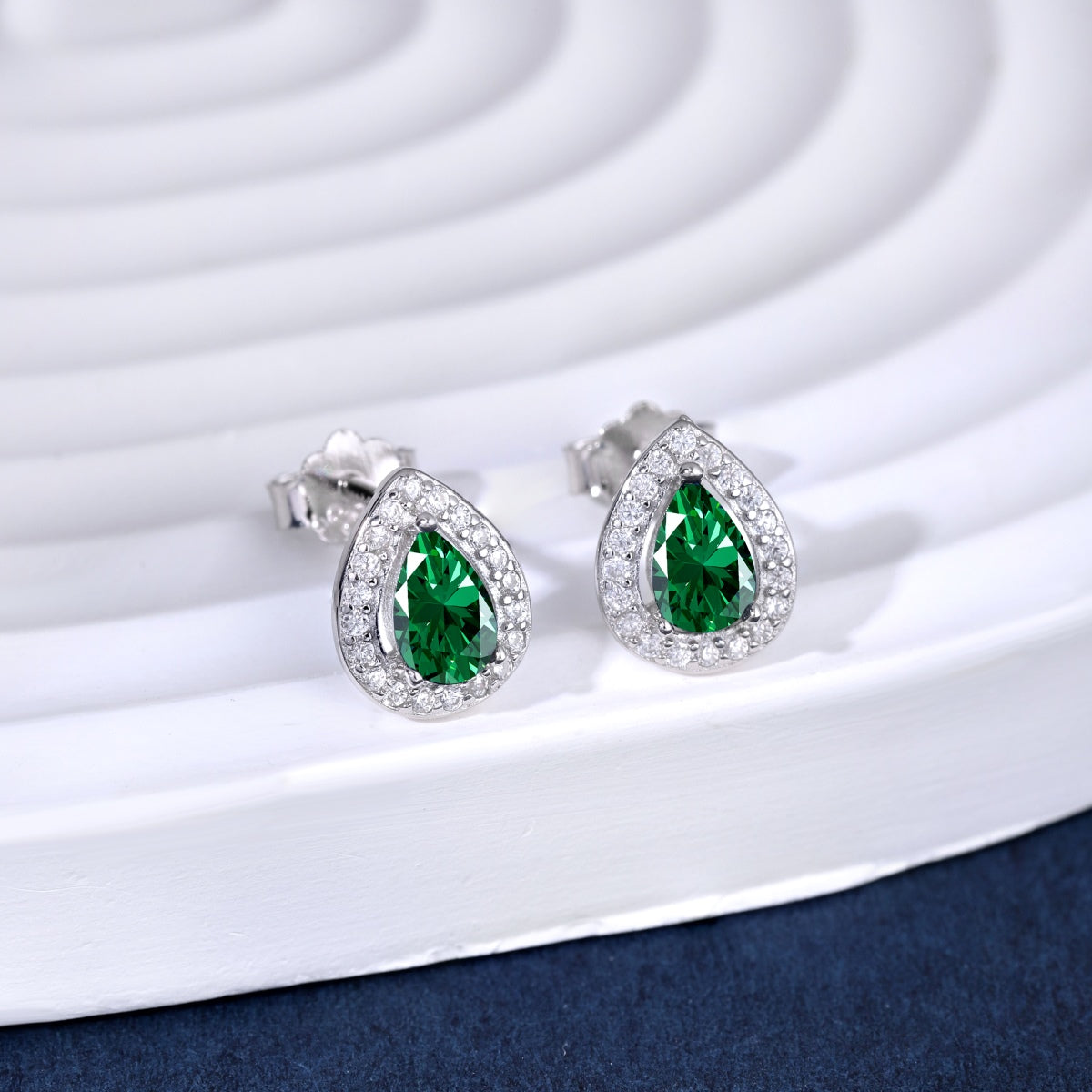 [Am jewelry]Luxurious Water Drop Shape Earrings