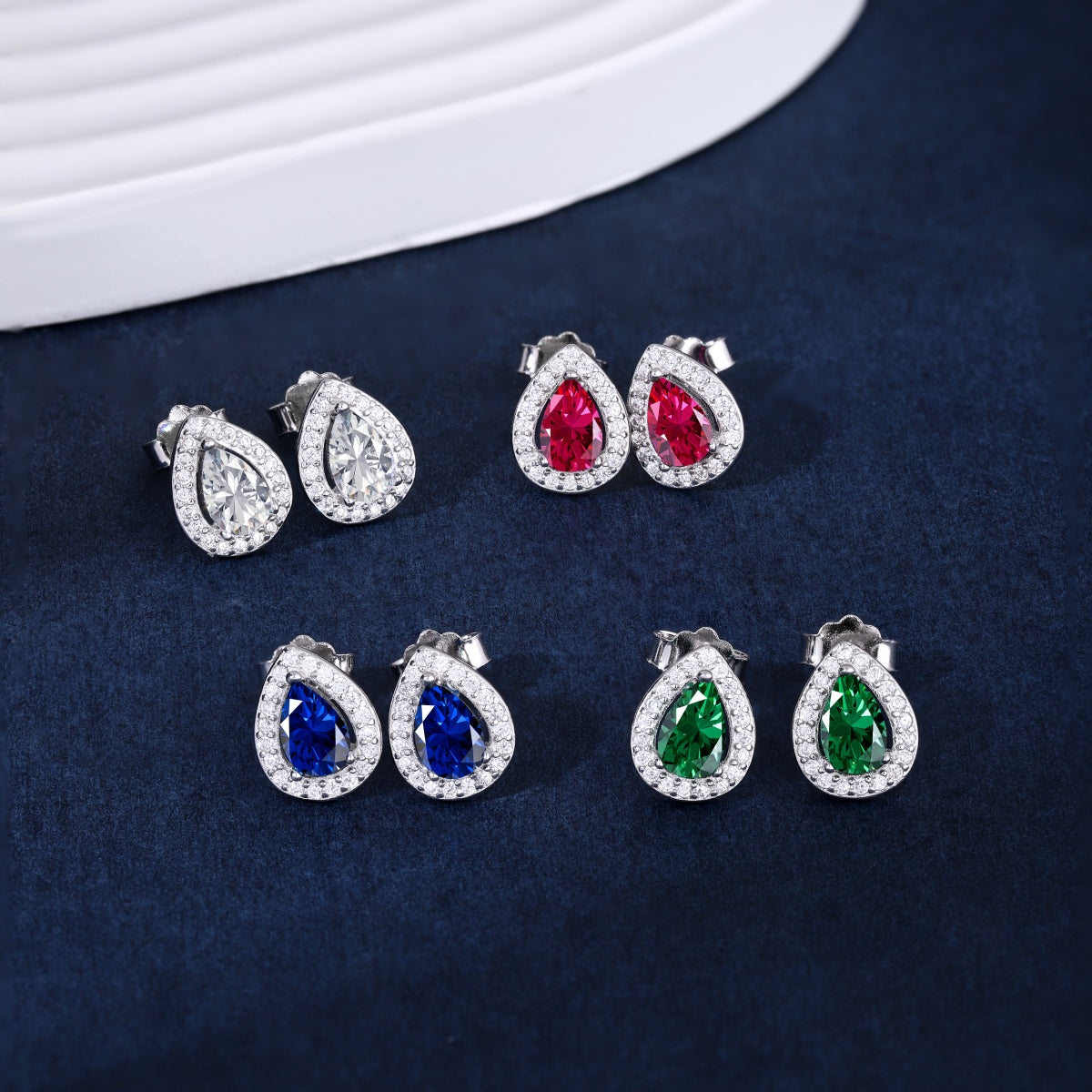 [Am jewelry]Luxurious Water Drop Shape Earrings