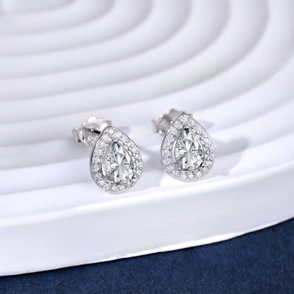 [Am jewelry]Luxurious Water Drop Shape Earrings