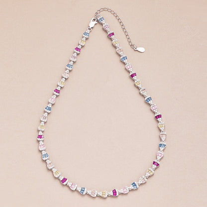 [Am jewelry]Radiant Colorful Rainbow Necklace