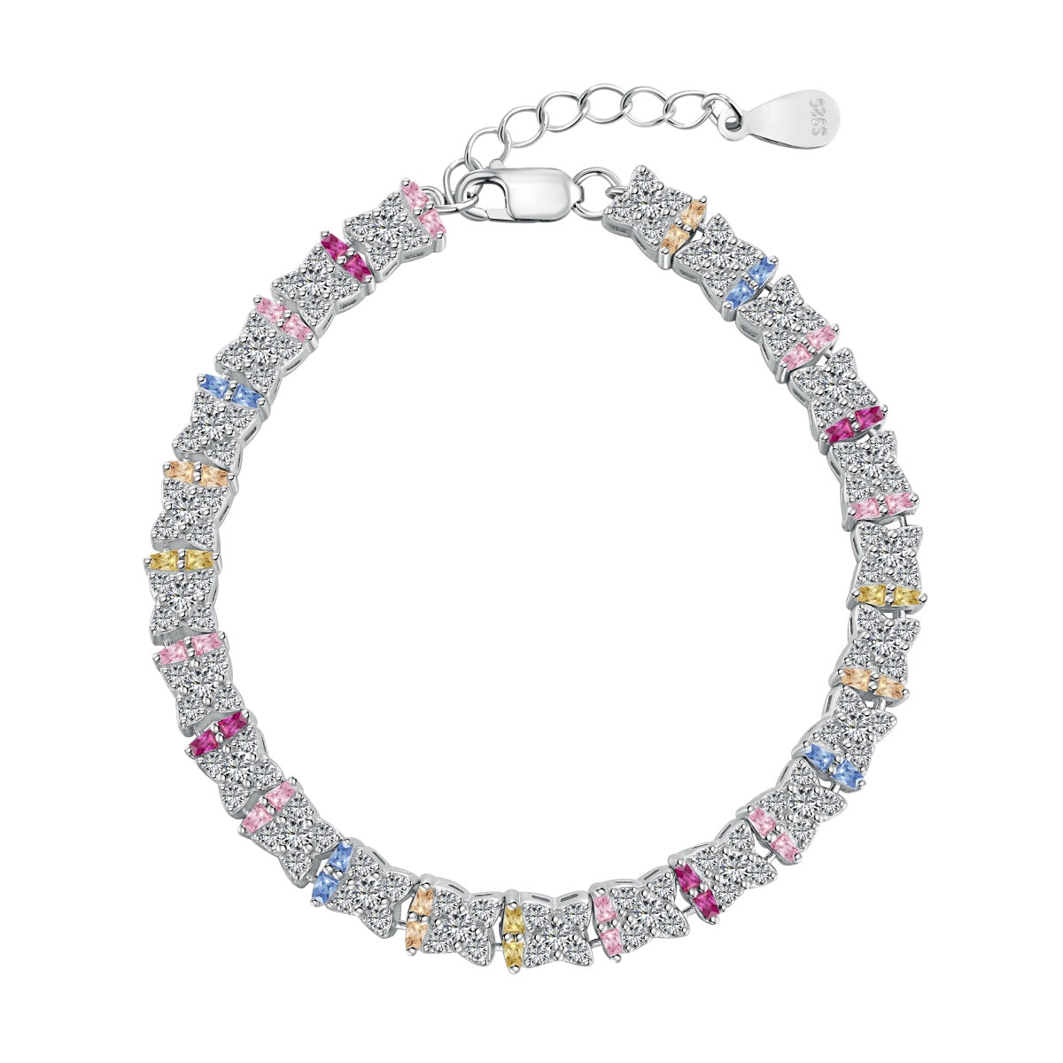 [Am jewelry]Unique Colorful Flower Shape Daily Bracelet