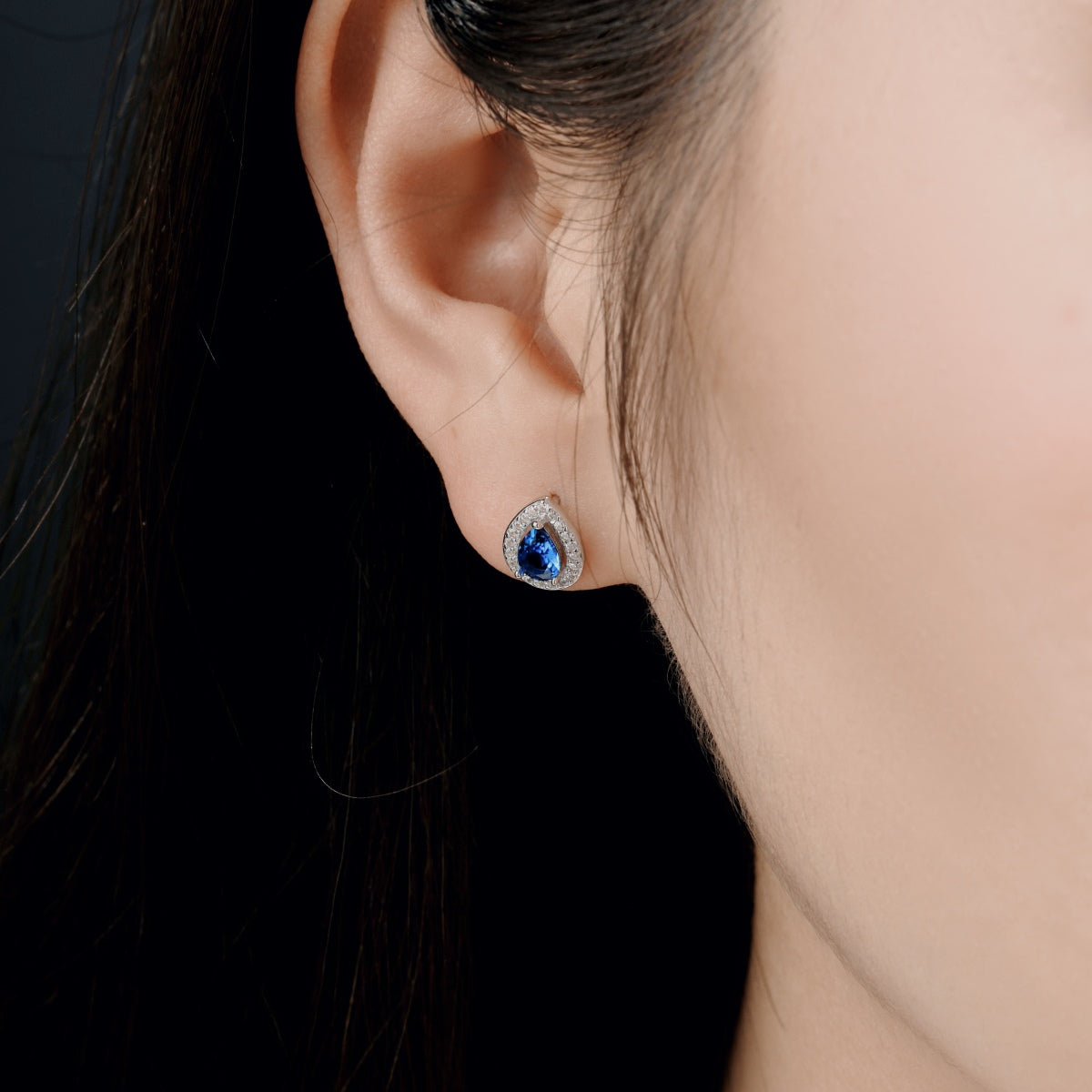 [Am jewelry]Luxurious Water Drop Shape Earrings