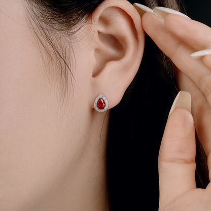[Am jewelry]Luxurious Water Drop Shape Earrings