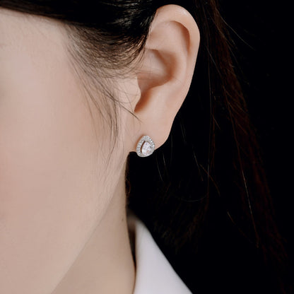 [Am jewelry]Luxurious Water Drop Shape Earrings