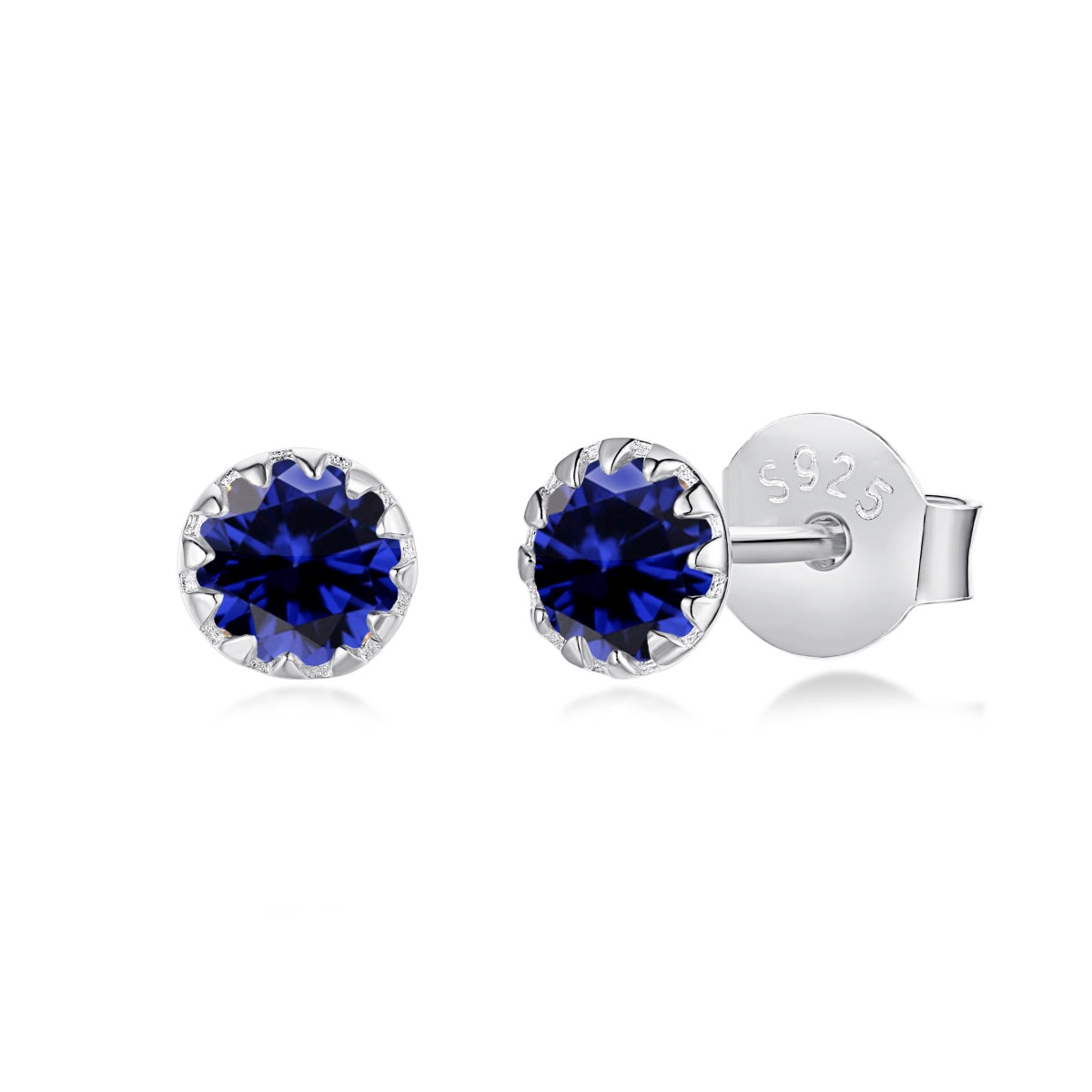[Am jewelry]Sparkling Colorful Round Shape Earrings