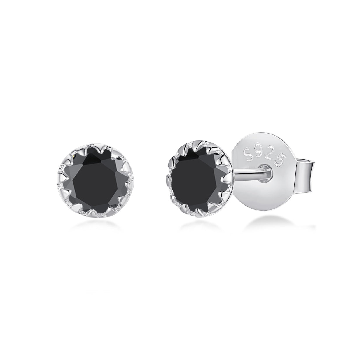 [Am jewelry]Sparkling Colorful Round Shape Earrings