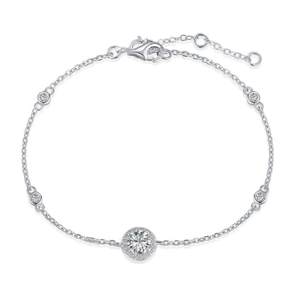 [Am jewelry]Dazzling Round Cut Shape Bracelet