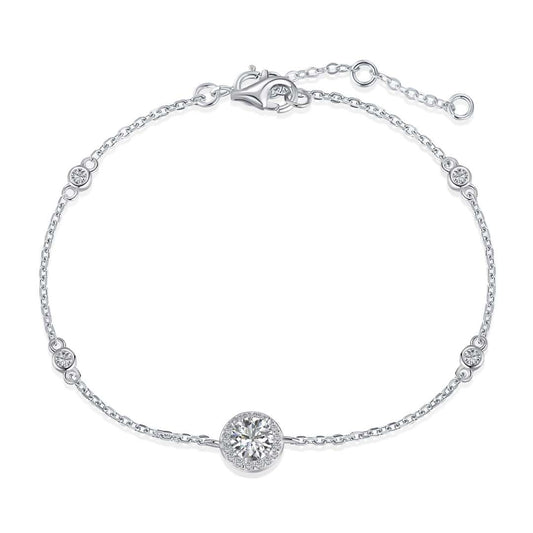 [Am jewelry]Dazzling Round Cut Shape Bracelet