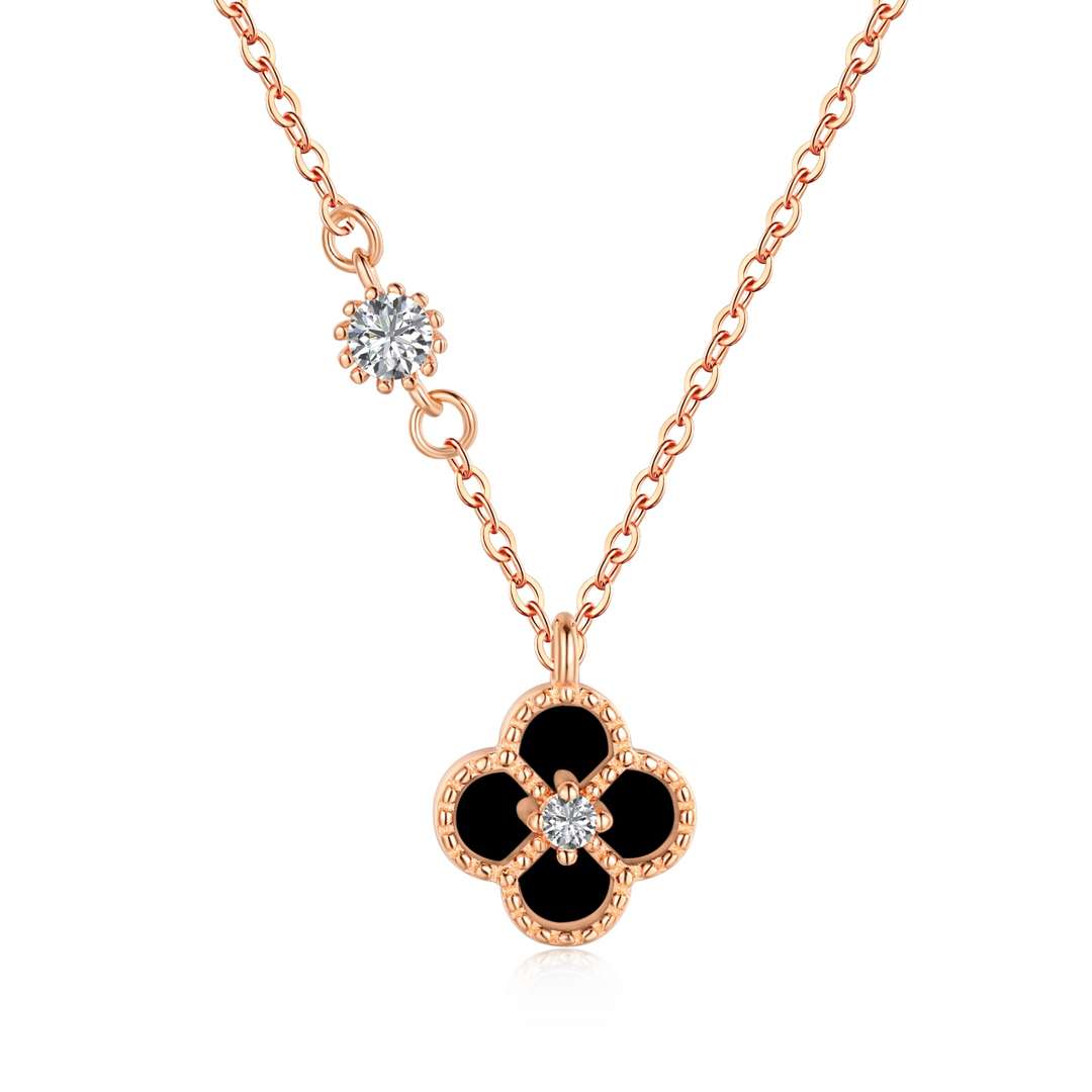 [Am jewelry]Delicate Flower Shape Necklace