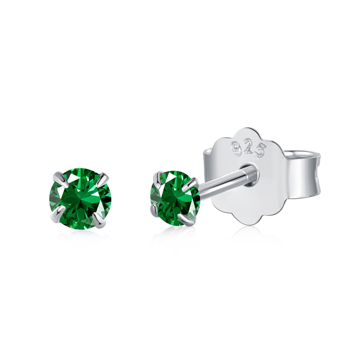 [Am jewelry]Delicate Solitaire Earrings