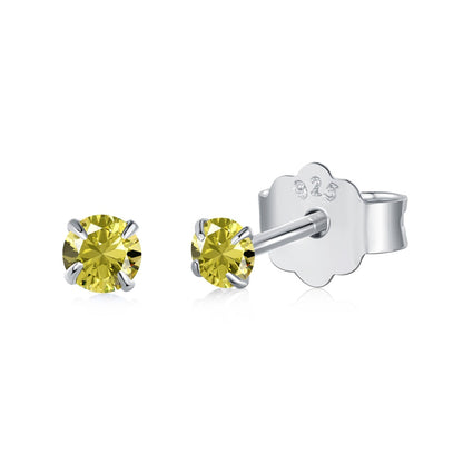 [Am jewelry]Delicate Solitaire Earrings