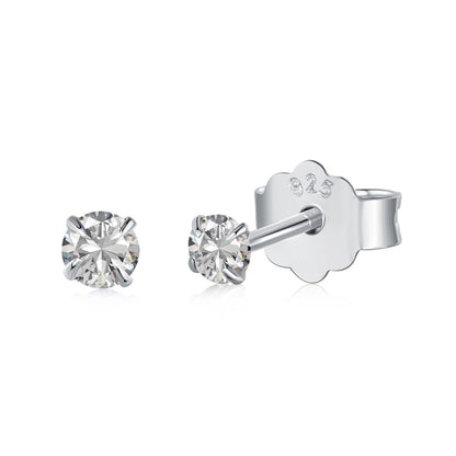 [Am jewelry]Delicate Solitaire Earrings