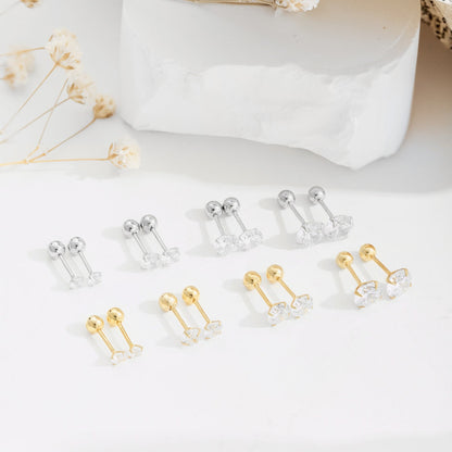 [Am jewelry]Unique U-Shaped Ear Bone Earrings