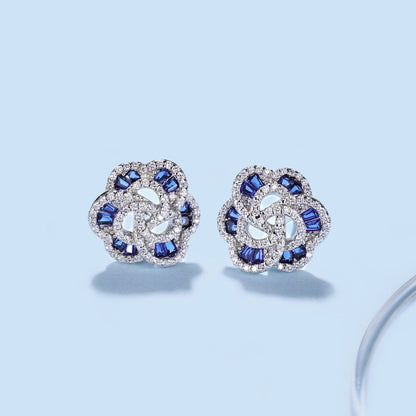 [Am jewelry]Exquisite Flower Shape Daily Earrings