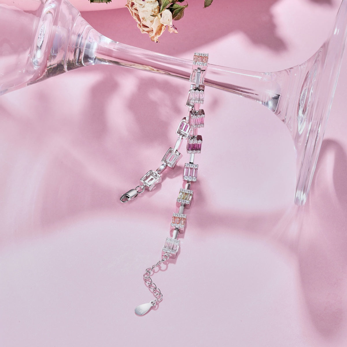 [Am jewelry]Dainty Charming Emerald Cut Daily Bracelet