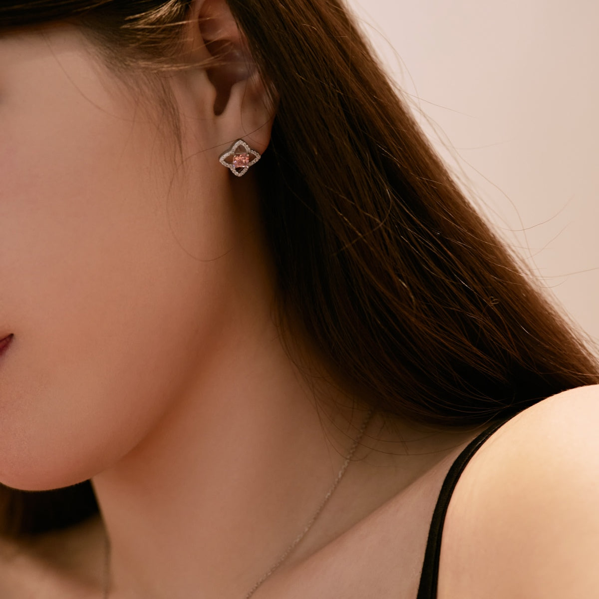 [Am jewelry]Elegant Star Shape Princess Cut Daily Earrings