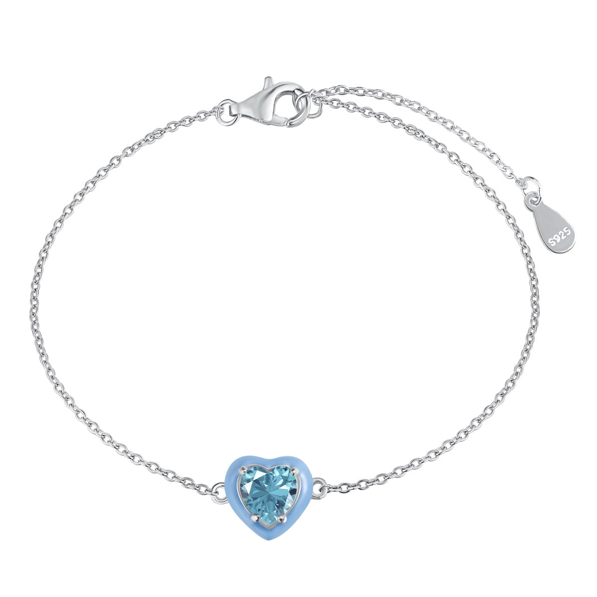 [Am jewelry]Sparkling Romantic Heart Shape Lover Bracelet