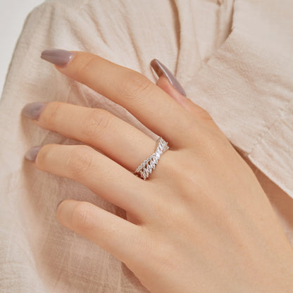 [Am jewelry]Unique Colorful Marquise Cut Daily Ring