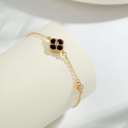 [Am jewelry]Delicate Four Leaf Clover Bracelet