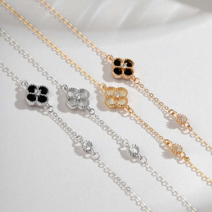 [Am jewelry]Delicate Four Leaf Clover Bracelet