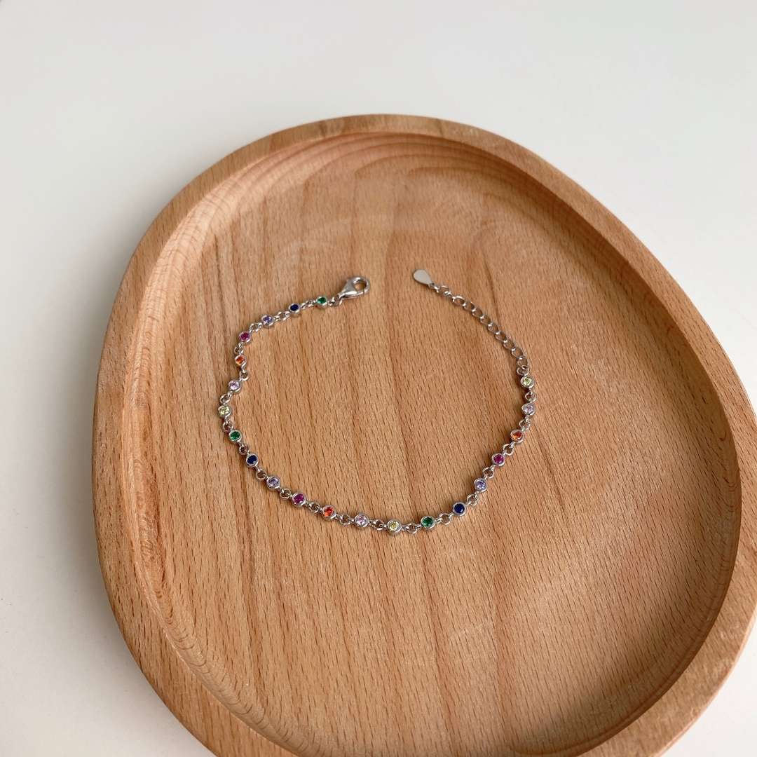 [Am jewelry]Colorful Bead Array Bracelet
